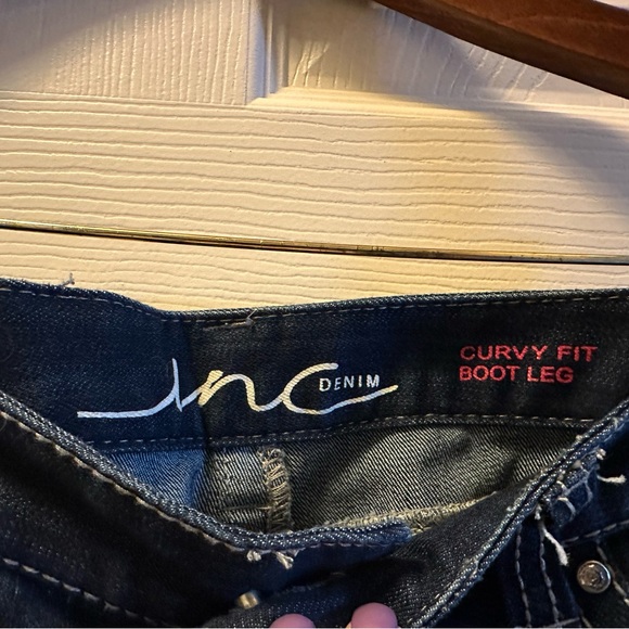 Size 8, INC JEANS. Curvy Fit. Boot Leg. Embellished buttons. - Picture 4 of 6